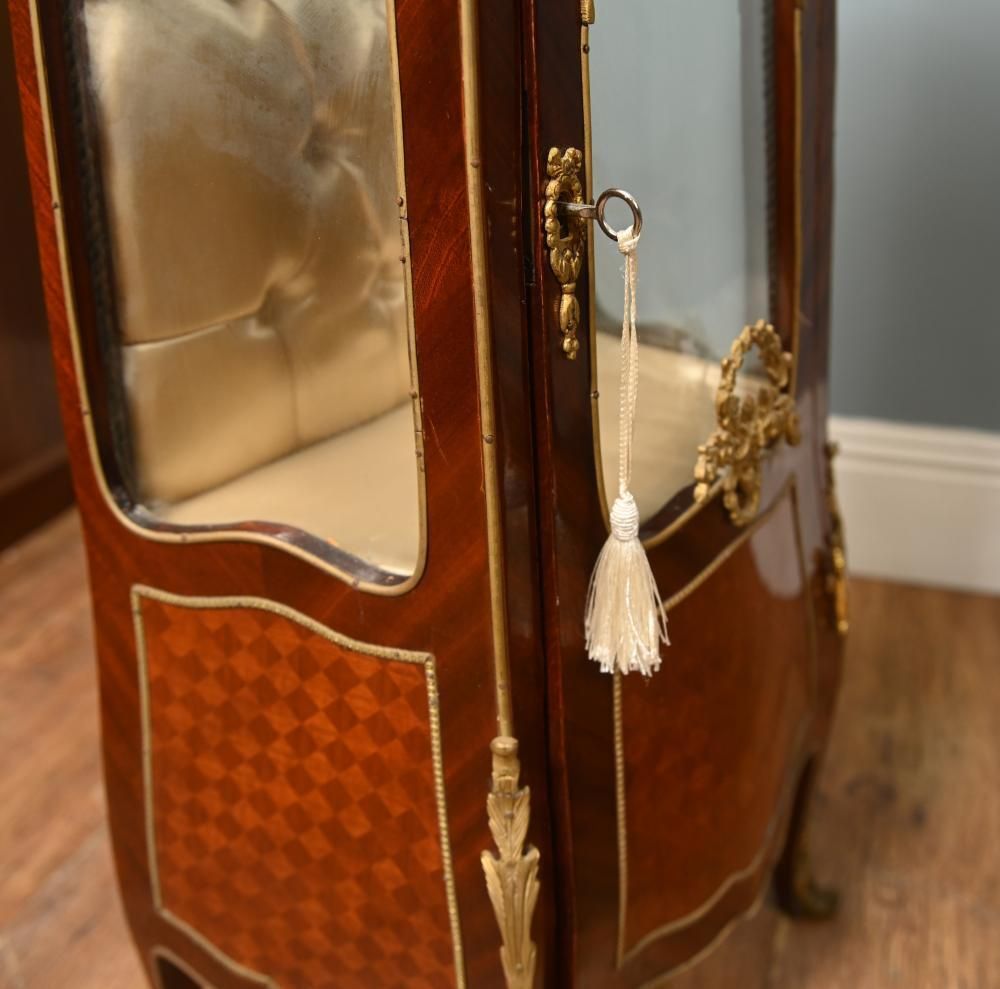 photo for sale Pair French Display Cabinets Vitrines Louis XV Reviva
