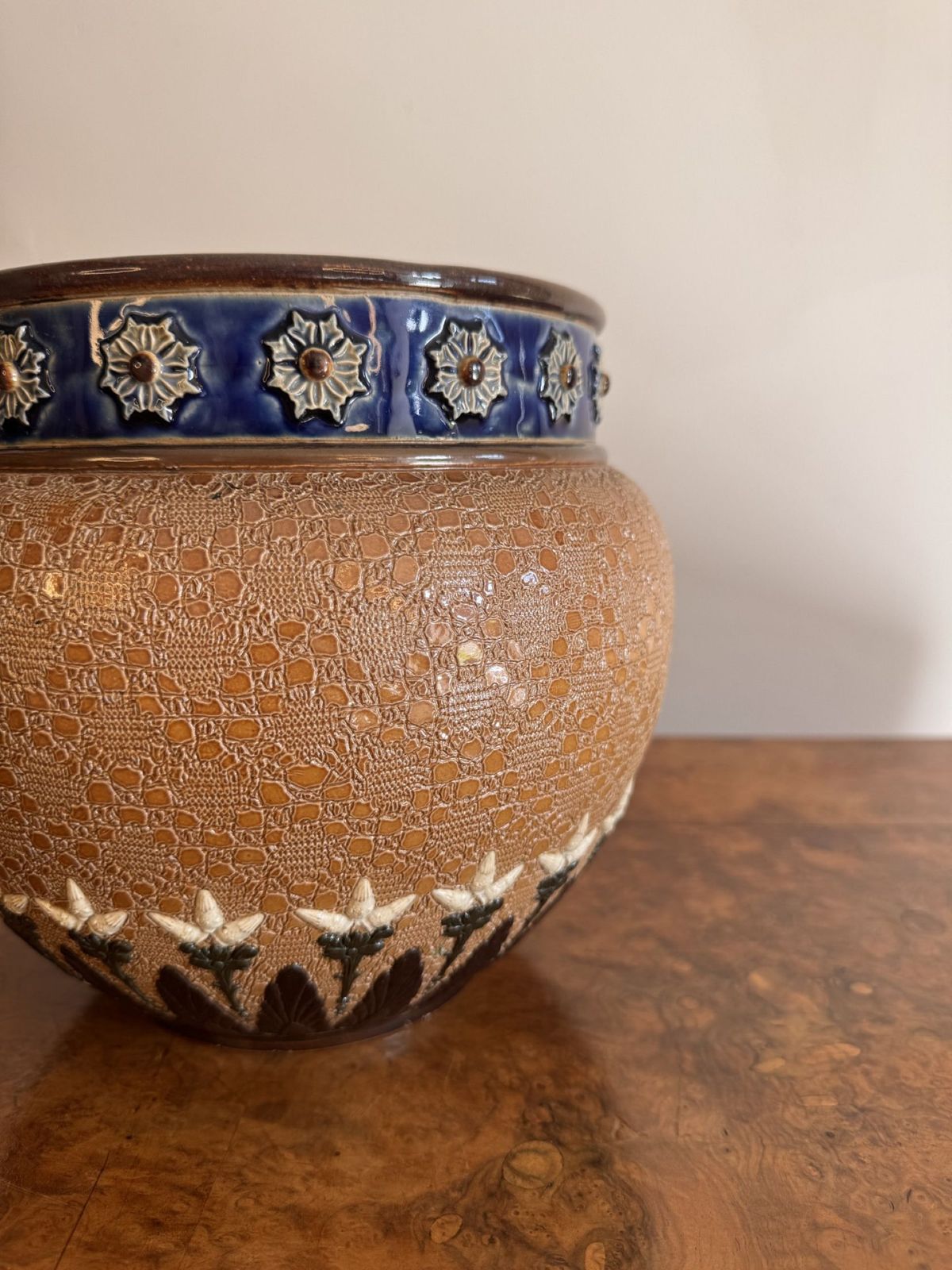 Fine Quality Antique Doulton Lambeth Jardiniere photo Home Decor