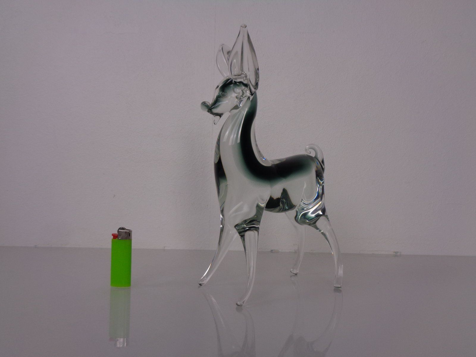 Large Murano Glass Deer  Italy 1970s photo Art