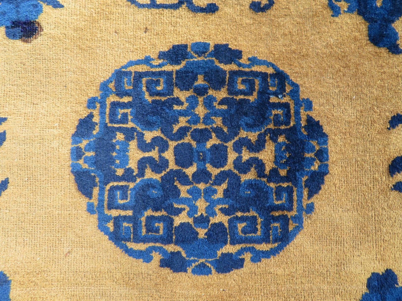 Antique Chinese Ningxia Mat Rug. 104cm X 110cm. photo furniture