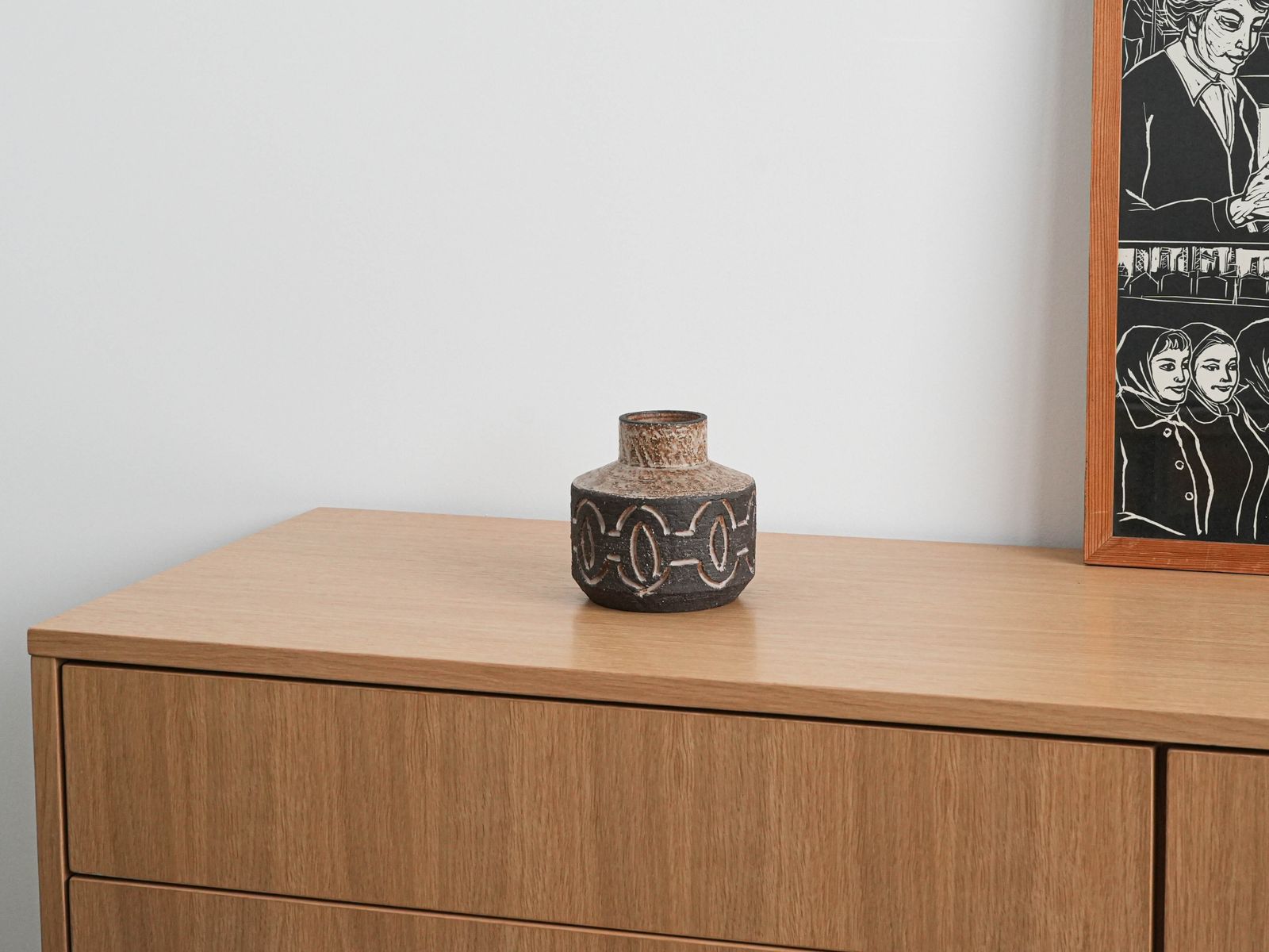 Ceramic Vase, Danish Design, 1960s, Manufacturer: Lovemose photo furniture