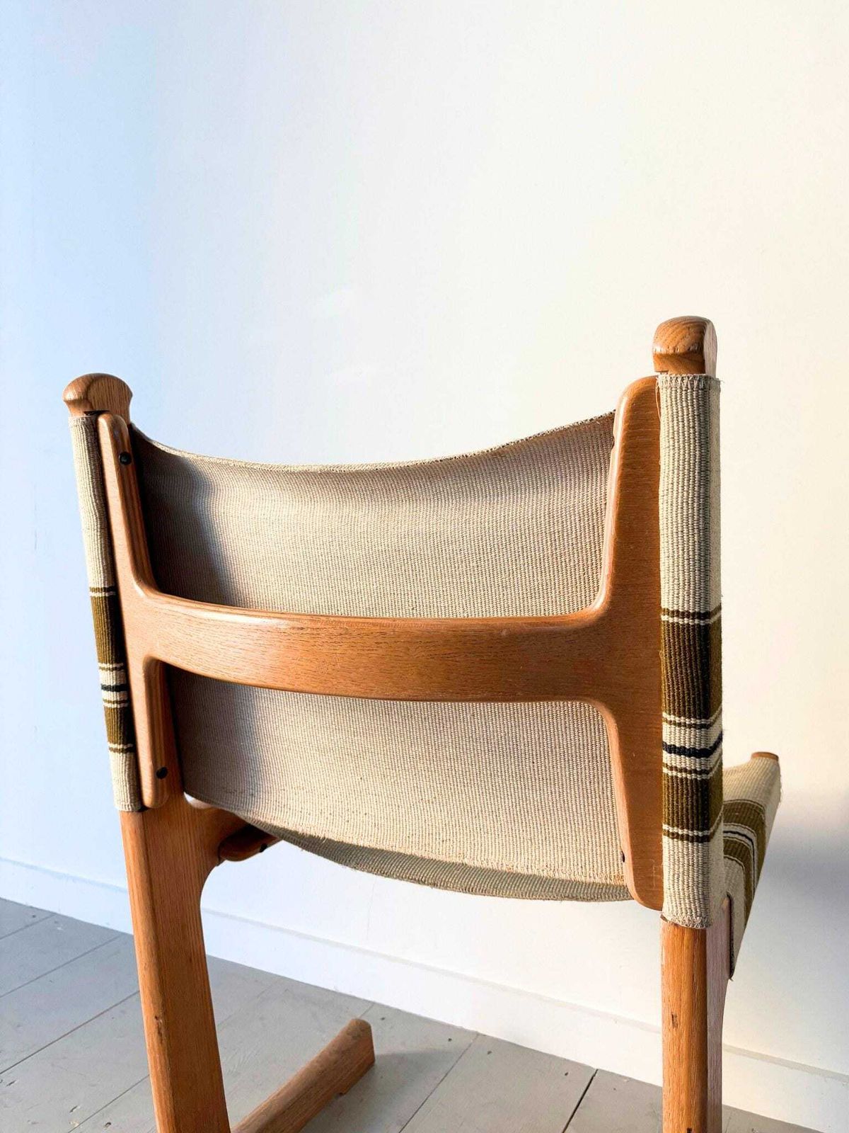 photo vinterior Mid Century Danish Dining Chairs With Fabric Sling Seats, By France & Son