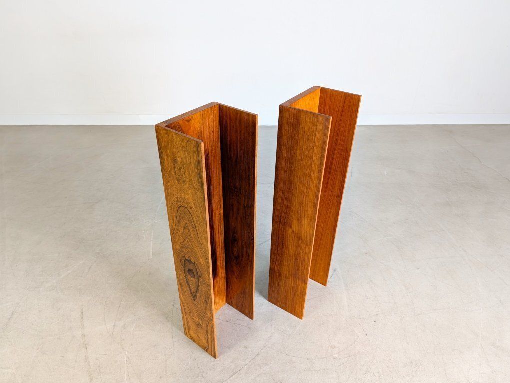 2x Original Midcentury Wilhelm Renz Wall Shelf Walter Wirz Teak photo vintage
