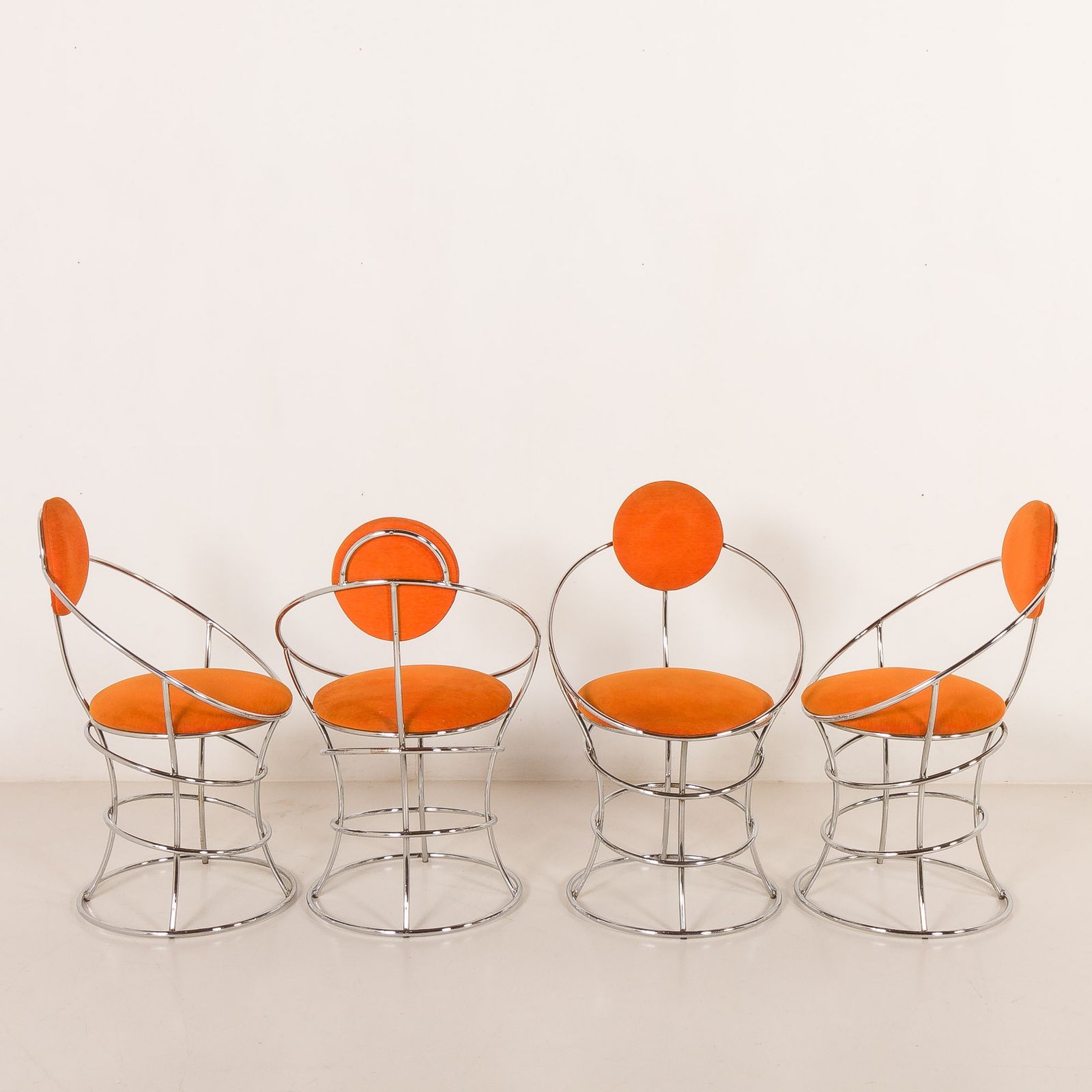 photo buy Italian Space Age Dining Table With 4 Chairs Atrr. To Giotto Stoppino, 1970s