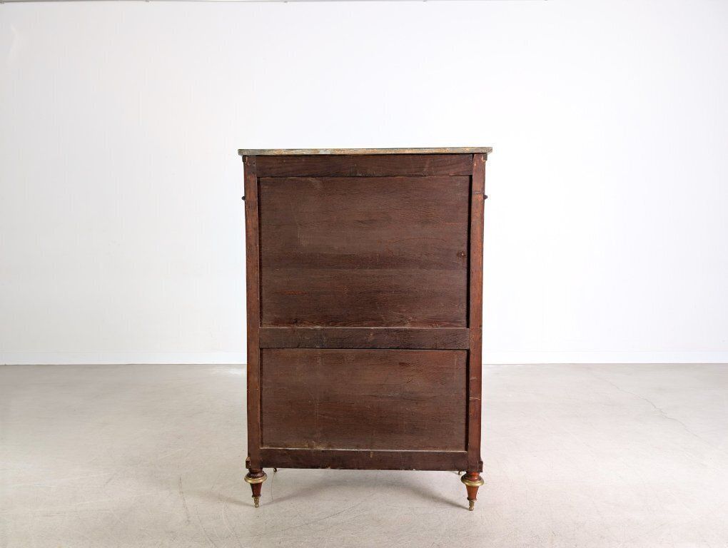 Original Louis XVI Chest Of Drawers/Secretary, Mahogany, Brass photo vinterior