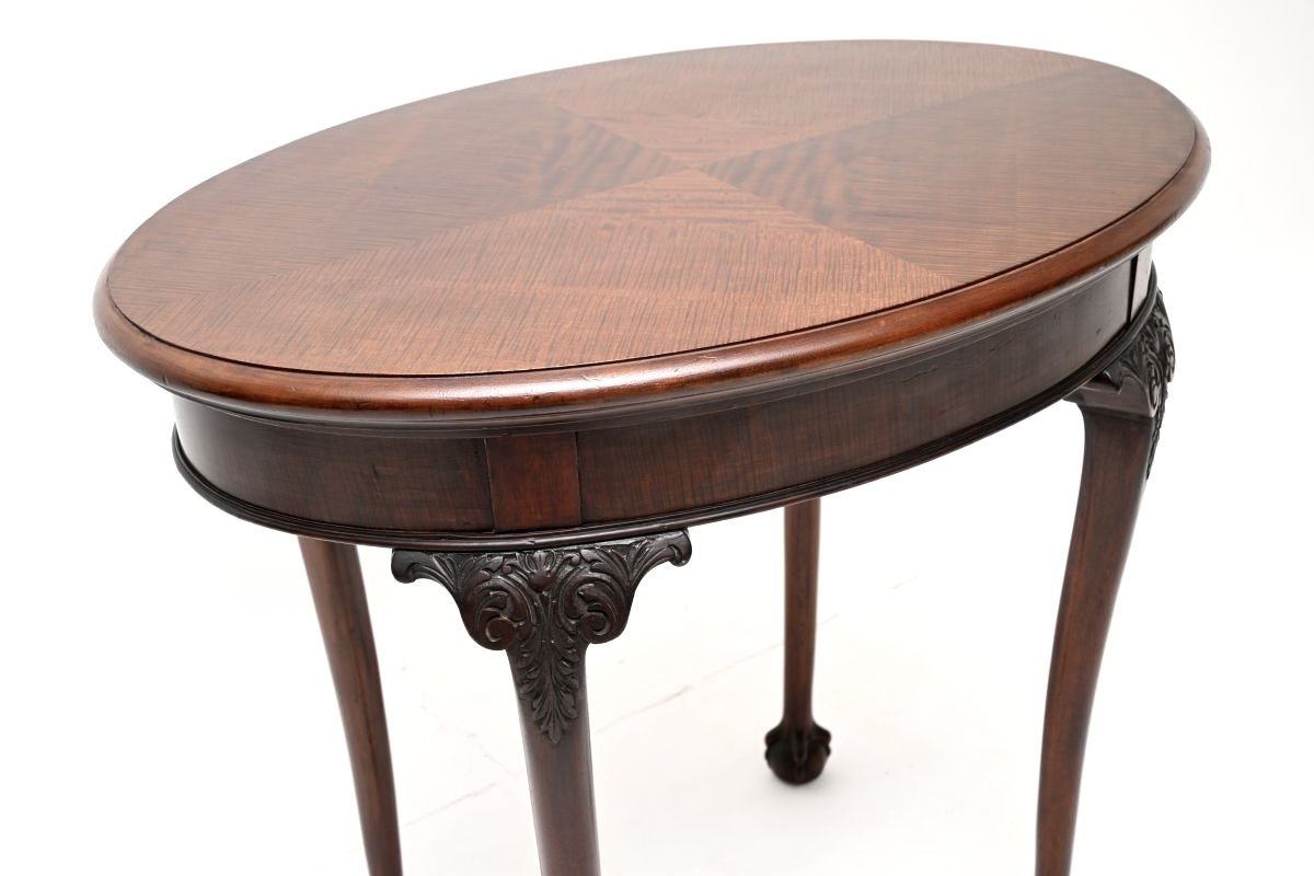 Antique Edwardian Mahogany & Satinwood Occasional Card Table photo vinterior