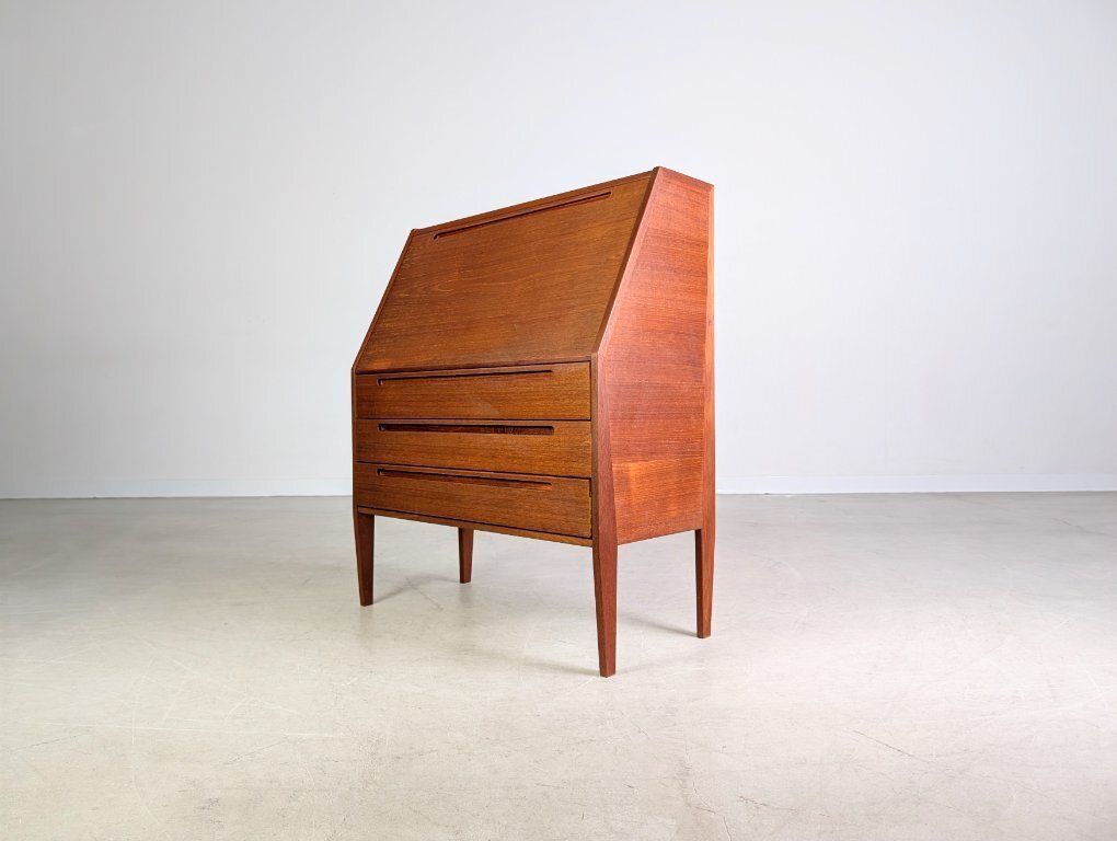 Original Nils Jonsson Secretary Hjn Mobler Midcentury Teak Danish photo 2790.0