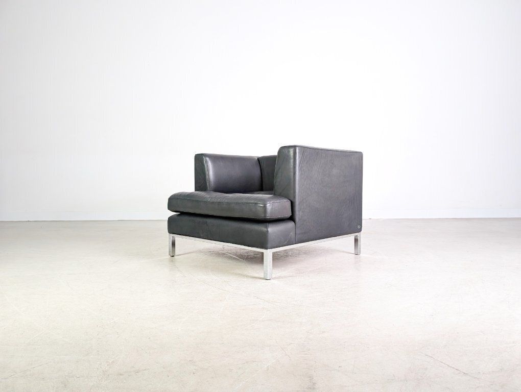 Original De Sede Ds 0040 Leather Design Armchair, Black photo Furniture