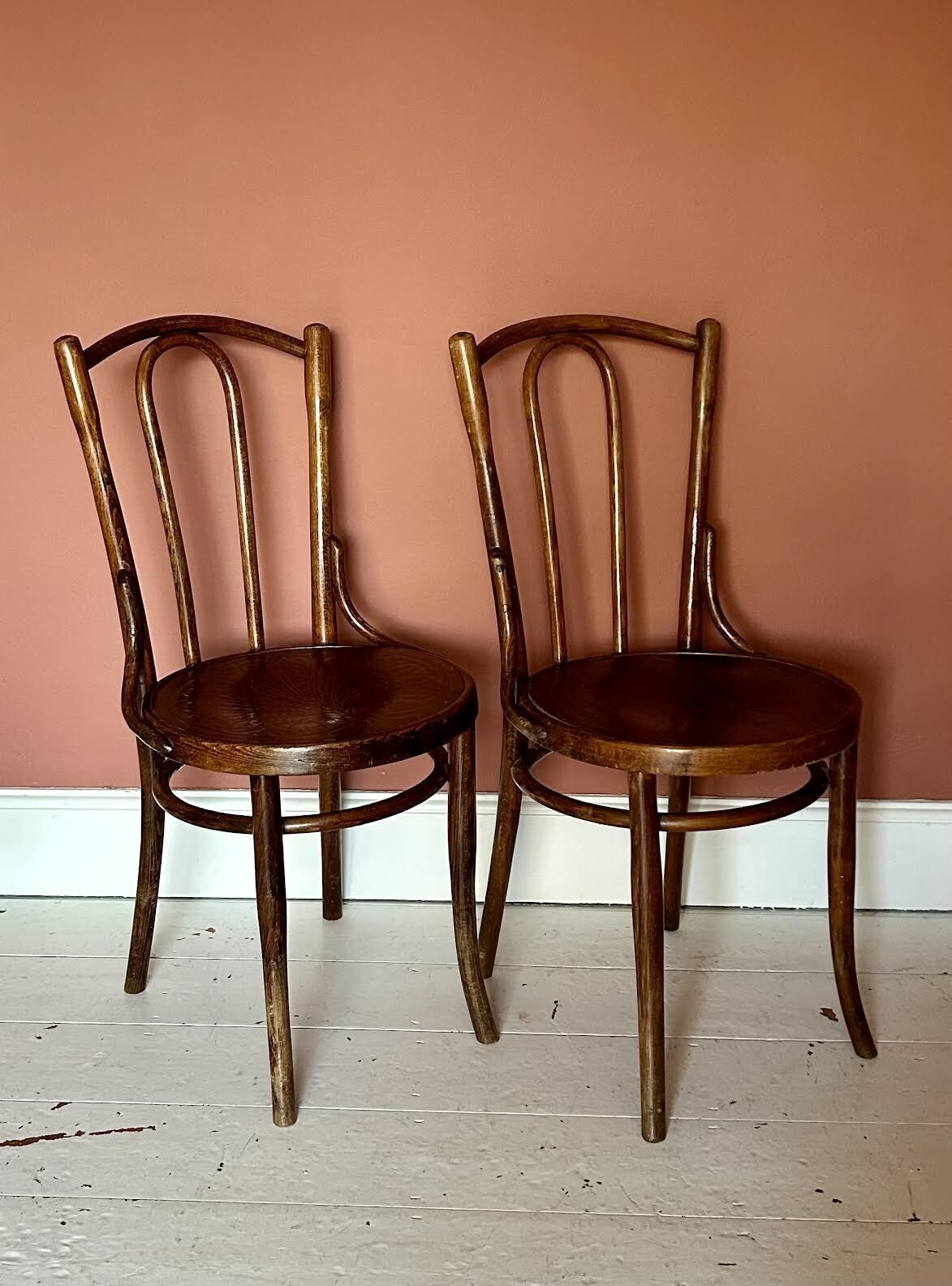 Pair Of Vintage Bentwood Bistro Dining Chairs photo furniture