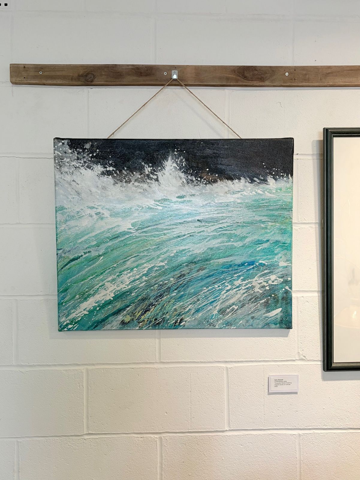 Turquoise Waves Crashing By Sally Bassett photo 259.0