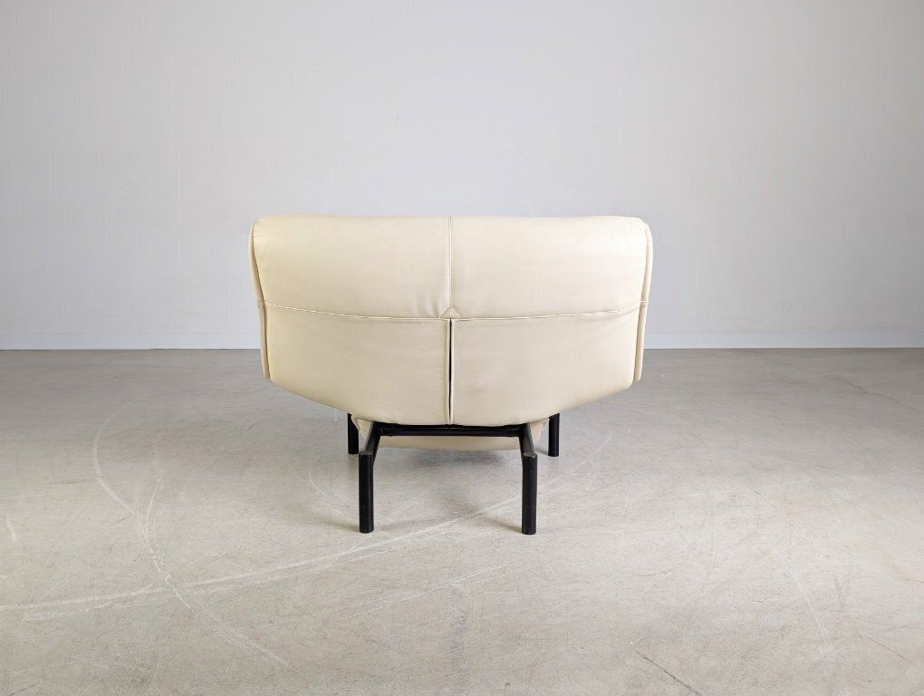Cassina Veranda Sessel 1980 Vico Magistretti Leder Hell Design photo vinterior