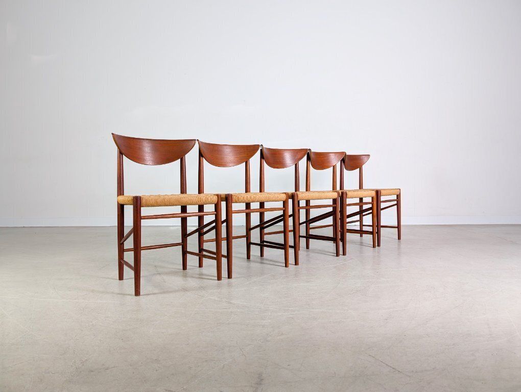Set Of 5 Søborg Møbelfabrik Chairs Peter Hvidt Mølgaard Nielsen 316 photo Furniture