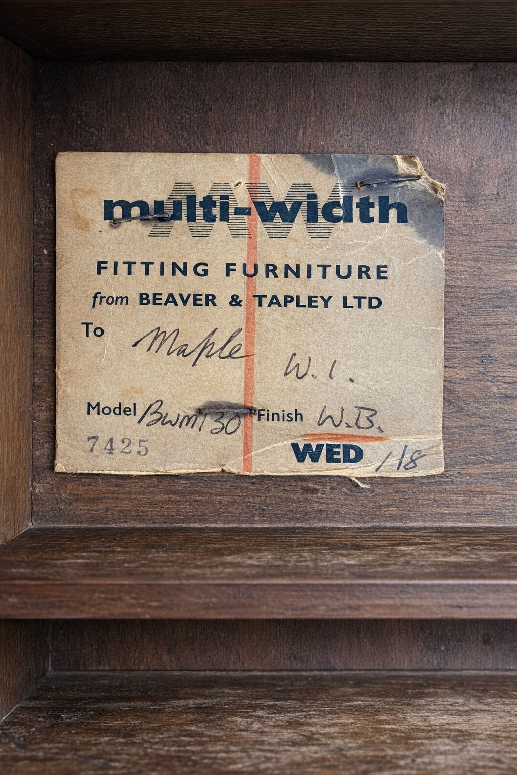 Mid Century Secretary Desk By Robert Heritage For Beaver & Tapley, Walnut Brown photo vinterior