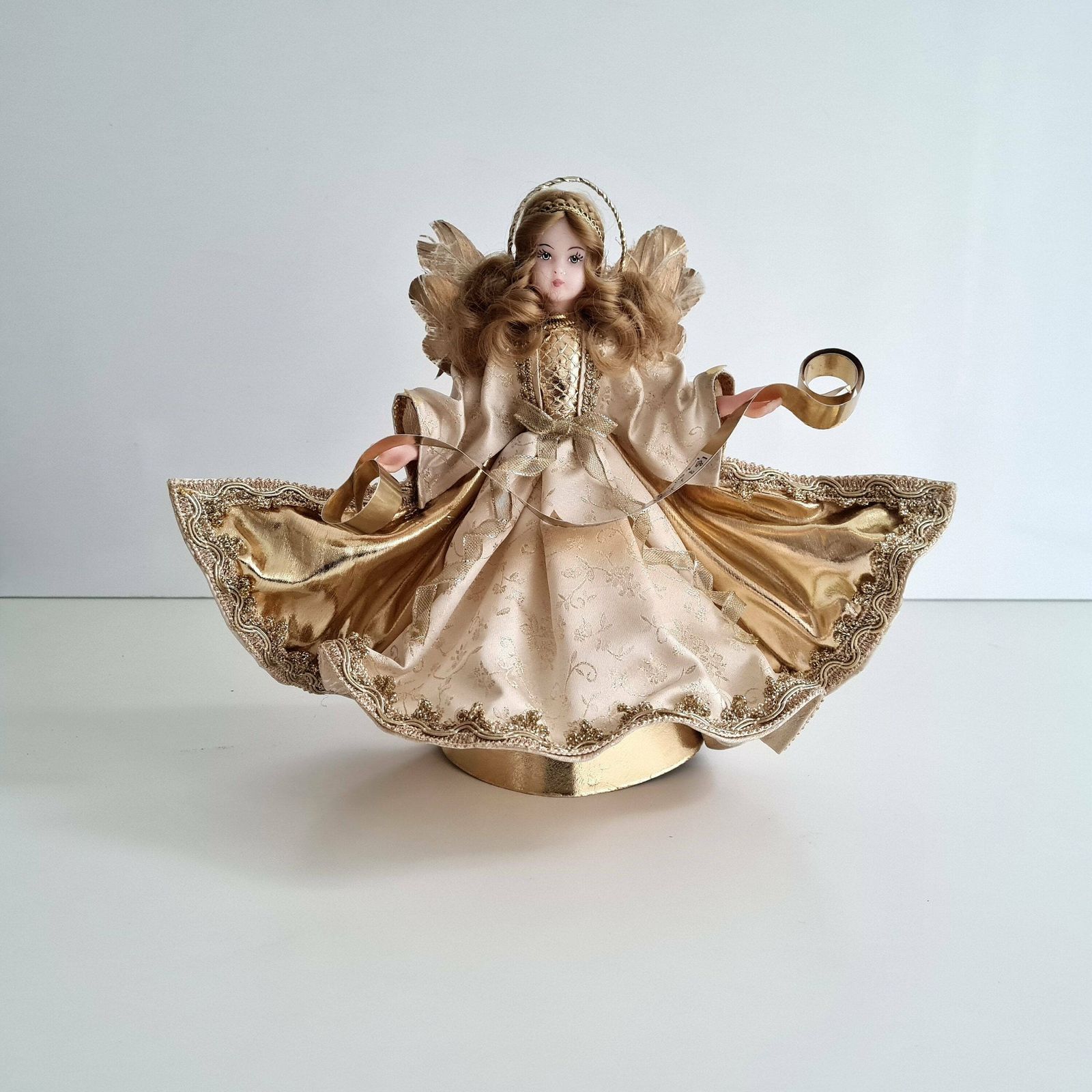 Vintage Wax Angel Tree Topper Germany Drozd Limited Collection 1999