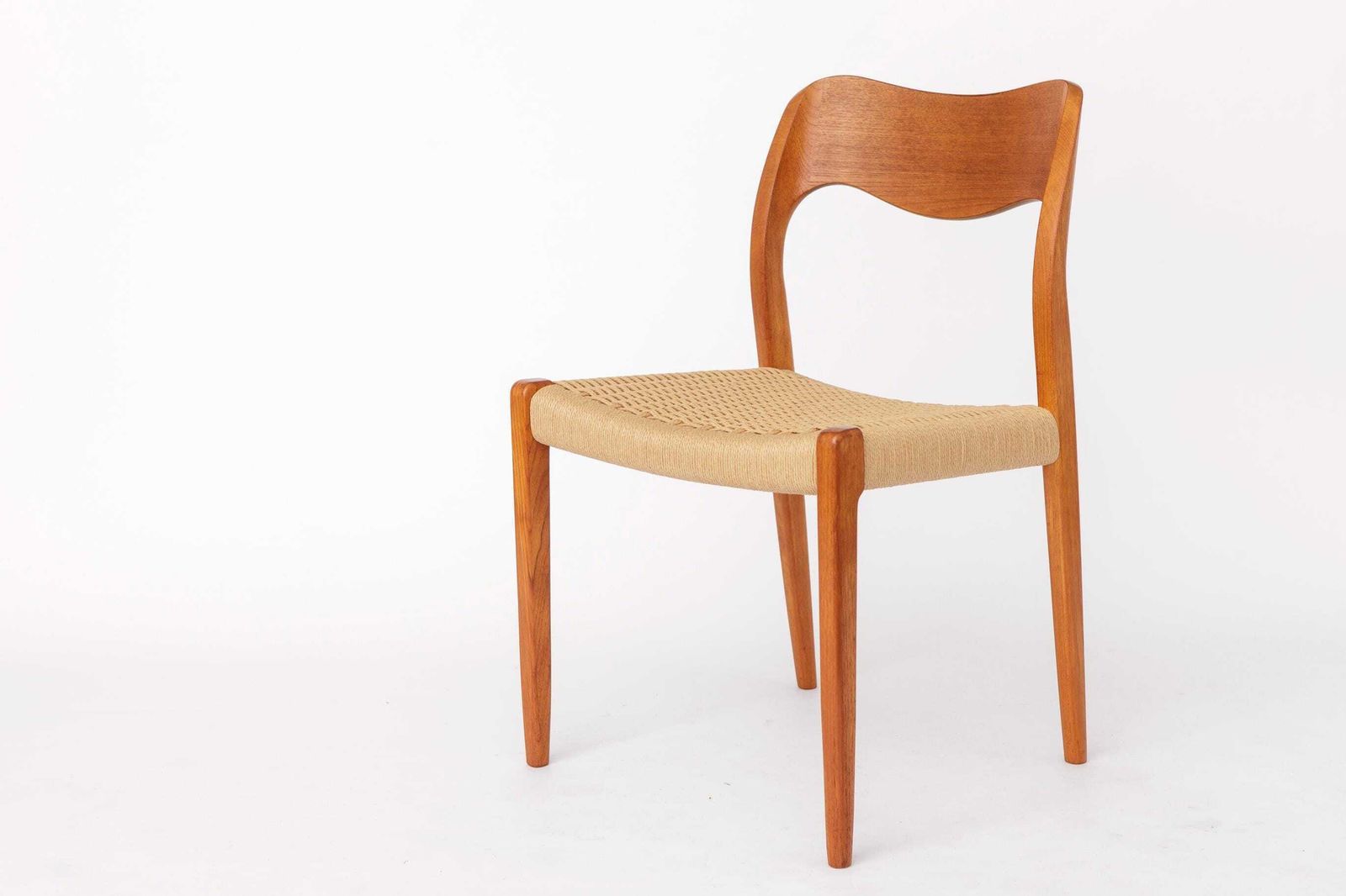 5055.0 Set Of 8 Niels Otto Møller Model 71 Chairs, 1960s Danish Mid Century Modern, Teak Dining Chairs photo