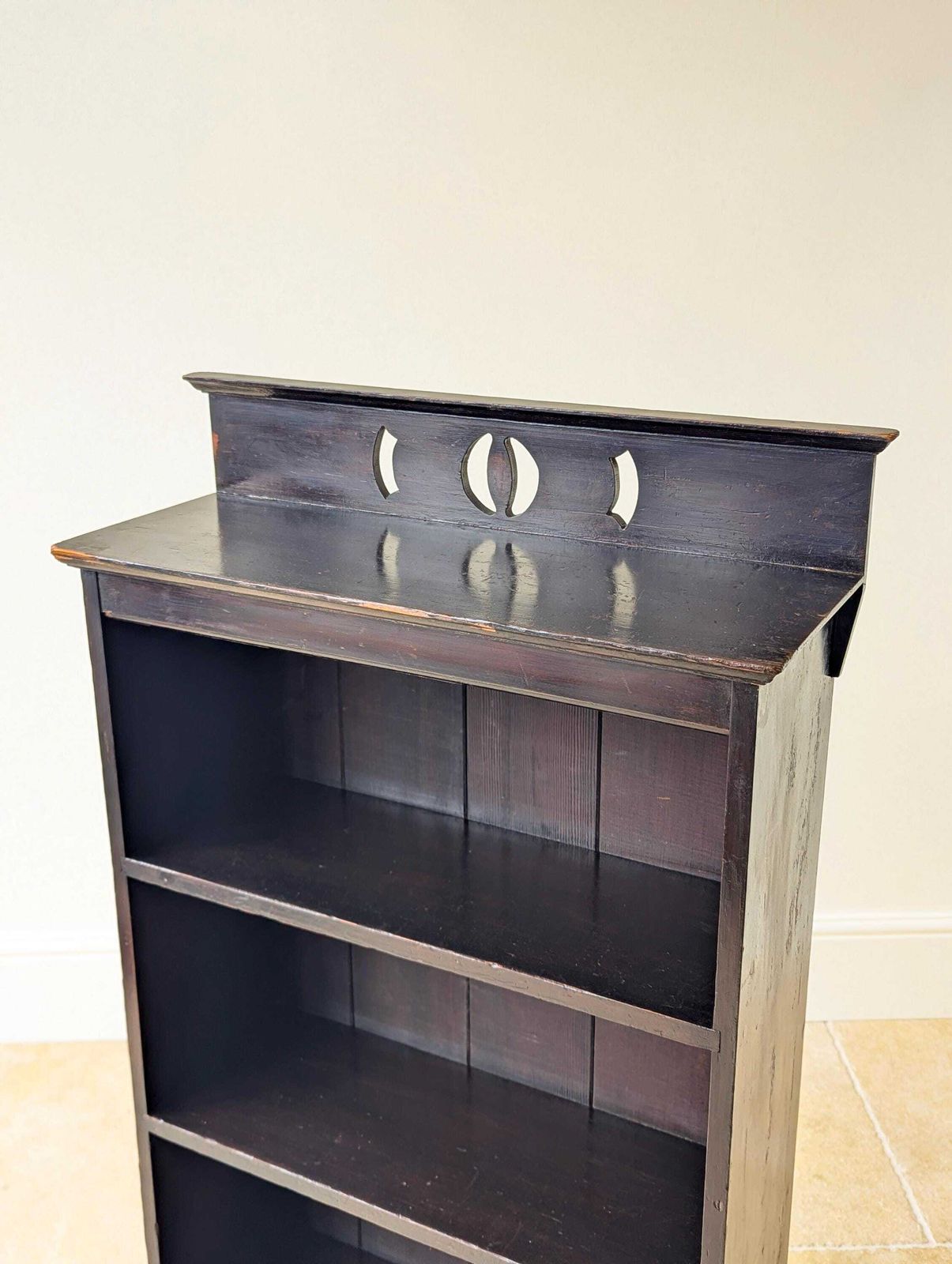 Antique Late Victorian Stained Pine Bookcase C.1890 photo 645.0