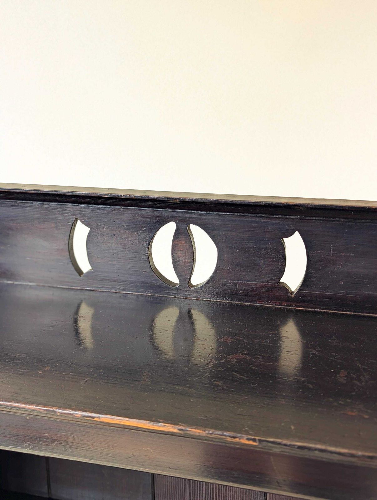photo for sale Antique Late Victorian Stained Pine Bookcase C.1890