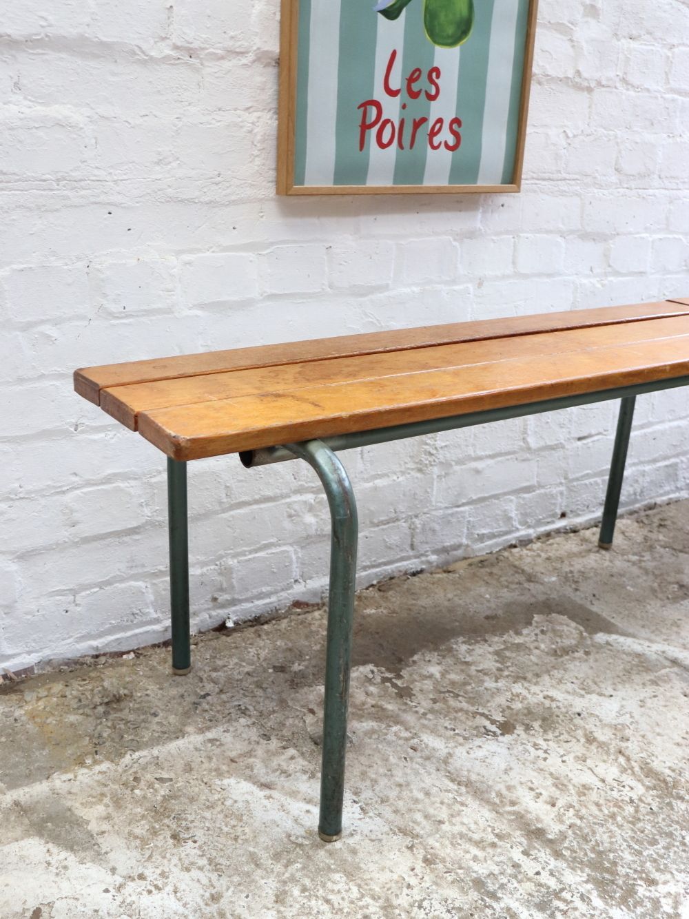 Vintage Mullca French School Bench   Adult Height photo buy
