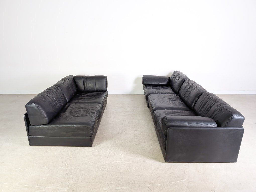 De Sede Ds 76/78 Modular Sofa Corner Sofa Design Corner Couch Leather Black photo buy
