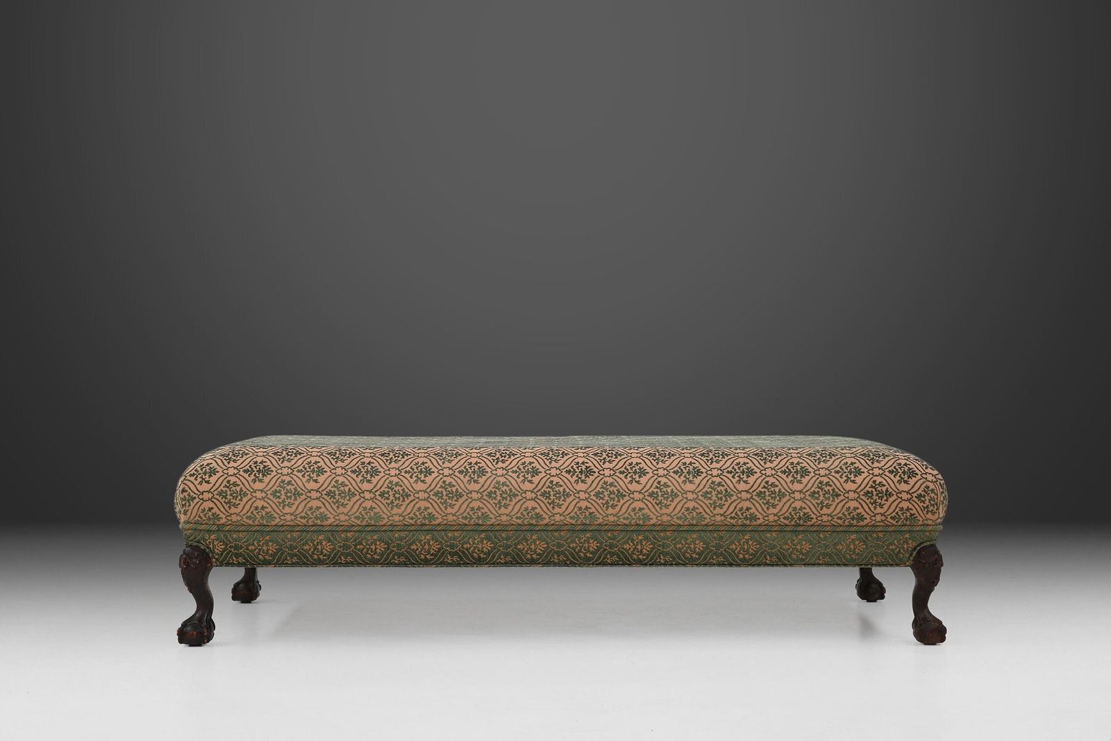 photo for sale Large Set Of Victorian Sofa And Ottoman, United Kingdom, 1890s, Set Of 2
