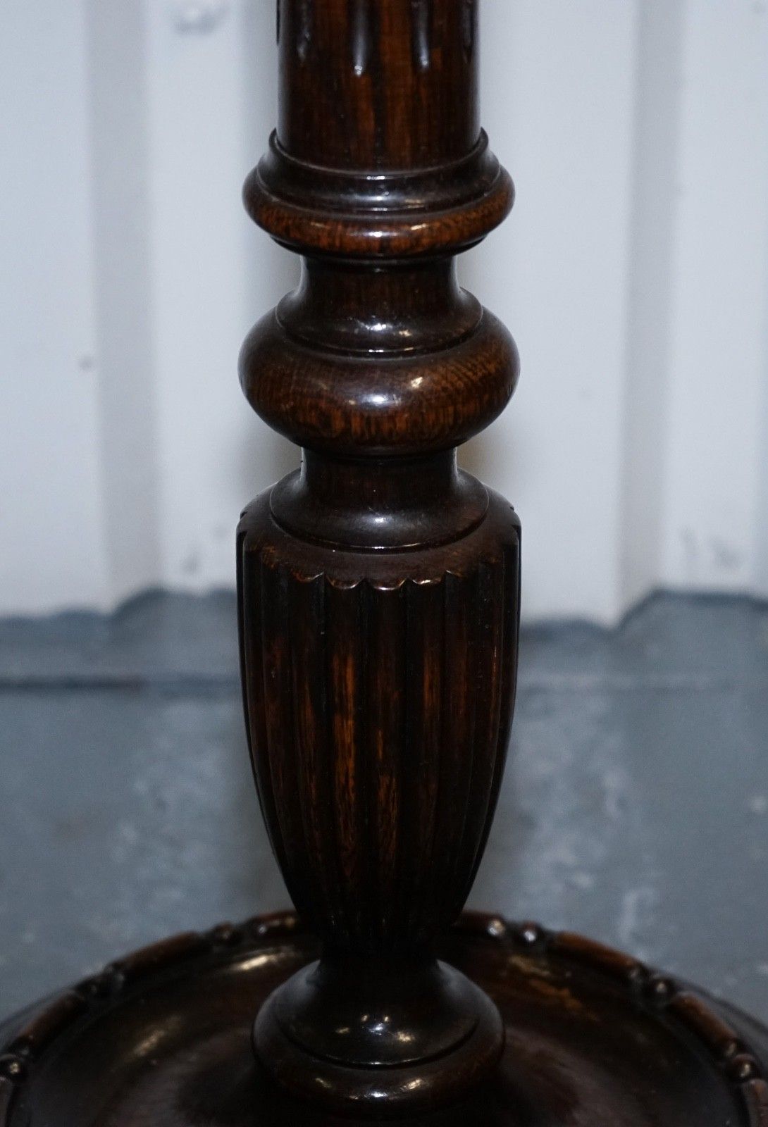 Antique Scottish Victorian Oak Floor Reading Library Floor Lamp photo buy