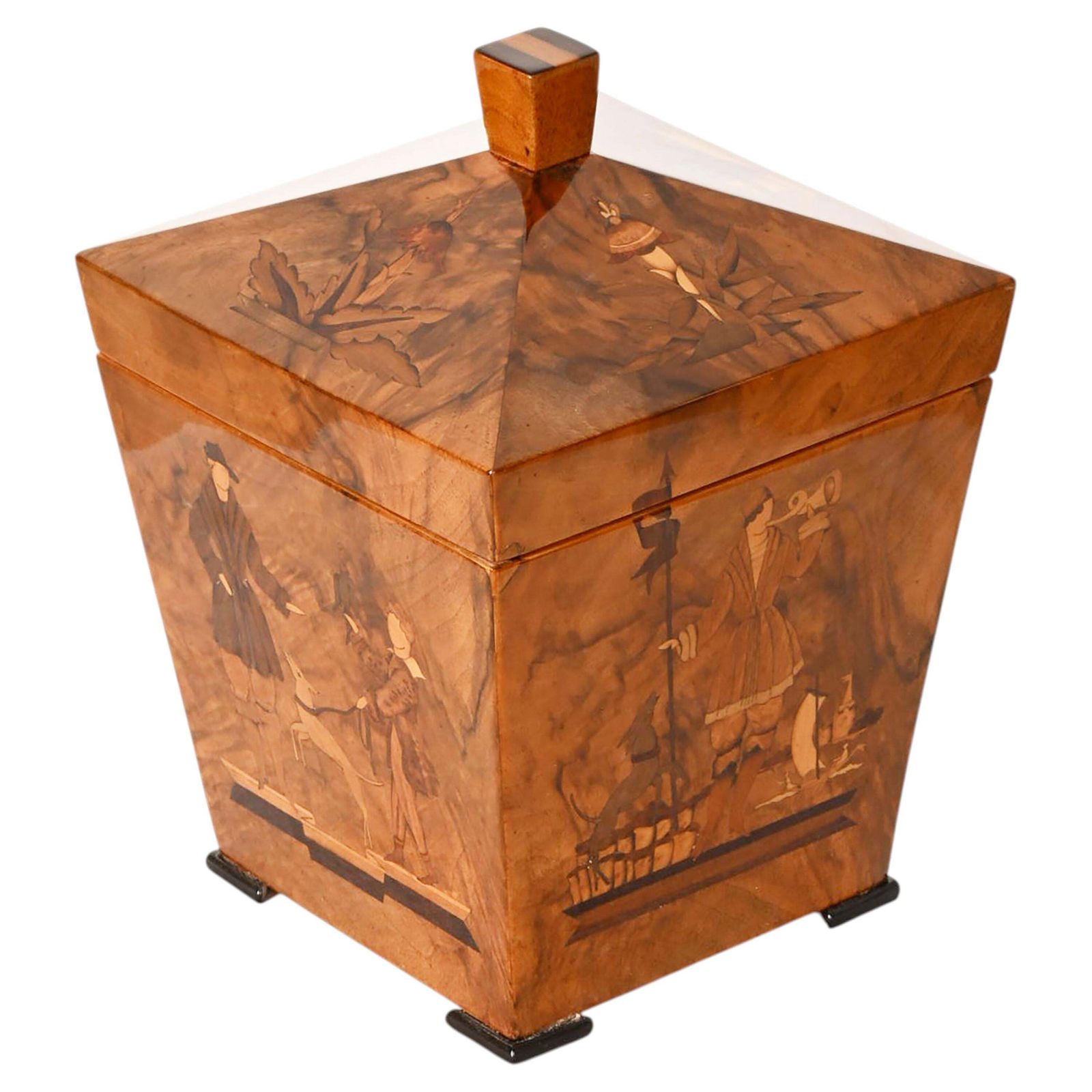 Wooden Casket With Inlays Attributed To Dagobert Peche