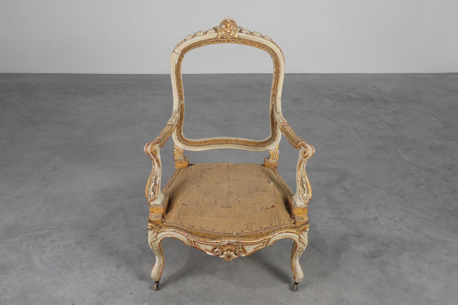 French Louis XV Armchairs In Carved Wood, Set Of 2 photo buy