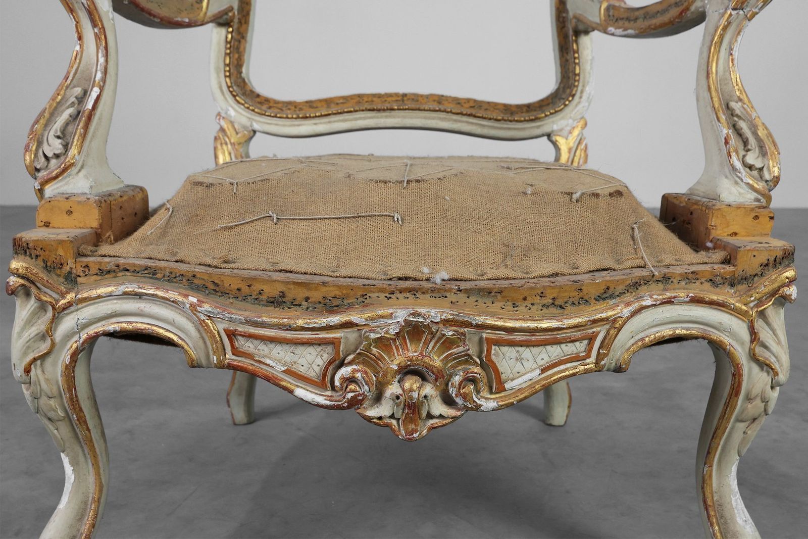 4185.0 French Louis XV Armchairs In Carved Wood, Set Of 2 photo
