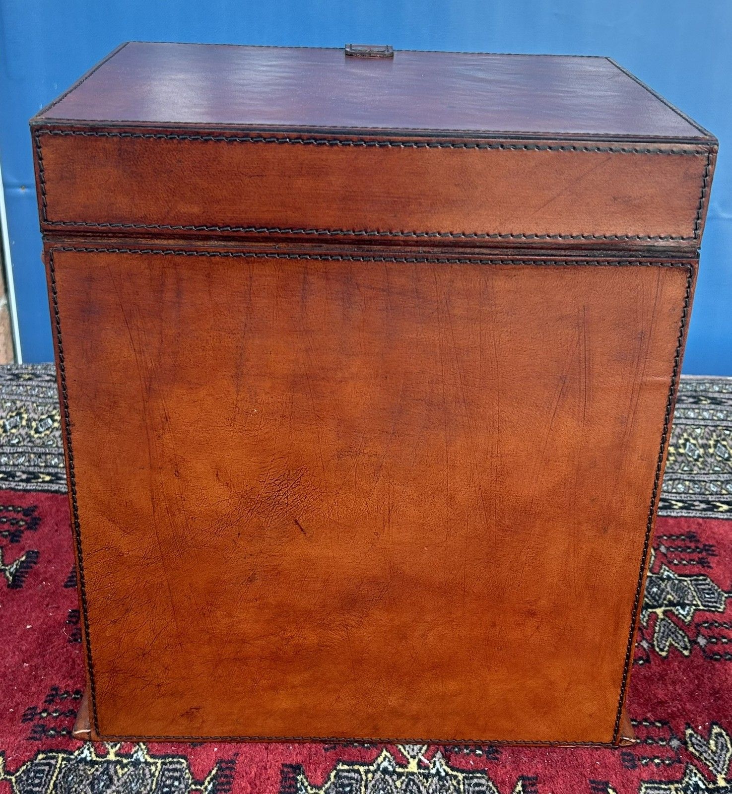 Superb Quality Hand Crafted Antique Style Leather Campaign Jewellery Box photo vintage