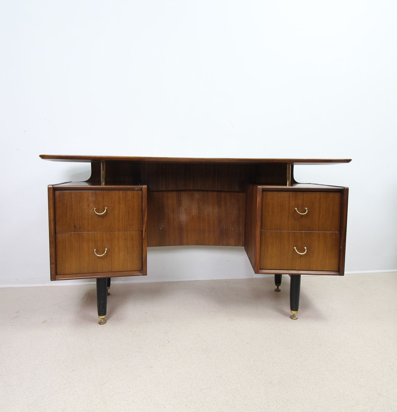 Mid Century Curved Floating Top Desk By E Gomme G Plan photo for sale