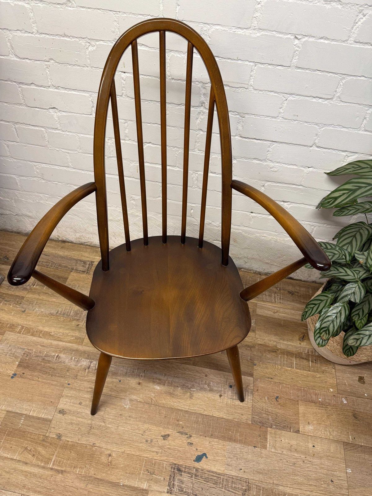 photo furniture 1978 Ercol 365a Armchair | Vintage Desk Chair | Elm Windsor Carver Chair