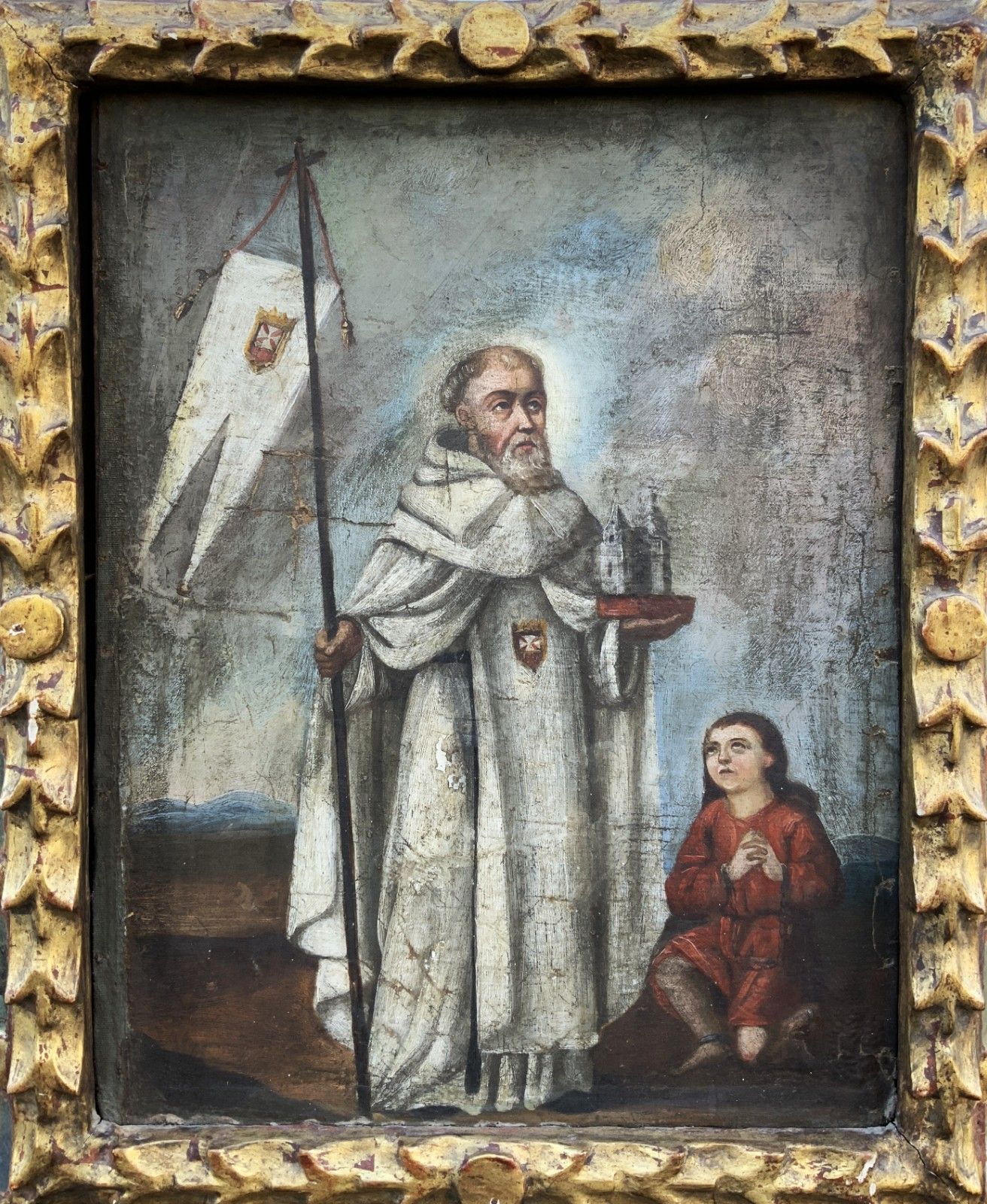 17th Century Portrait Painting Spanish School Old Master Religious Historical photo for sale