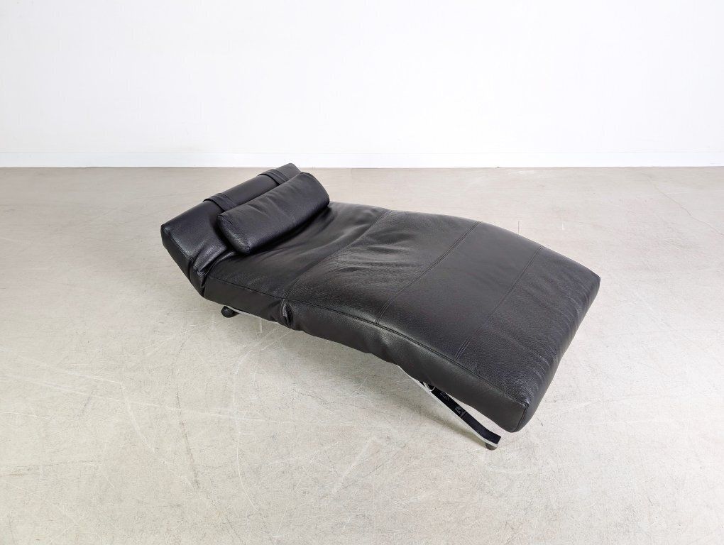 Furniture Original Niels Eilersen Armchair Jens Juul Lounger Leather Black 1980 photo