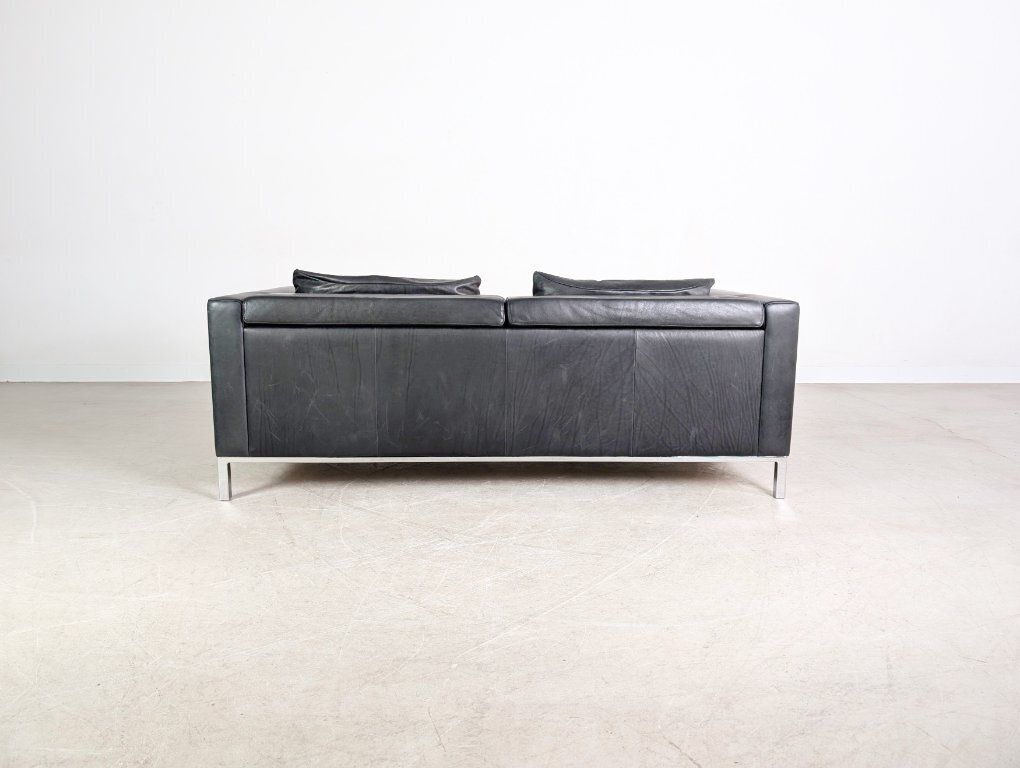 Original Sofa De Sede Ds 0040 Leather Design Two Seater Black photo vinterior