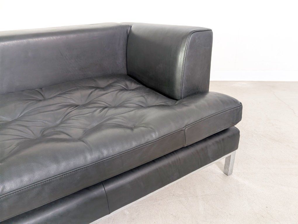 Furniture Original Sofa De Sede Ds 0040 Leather Design Two Seater Black photo