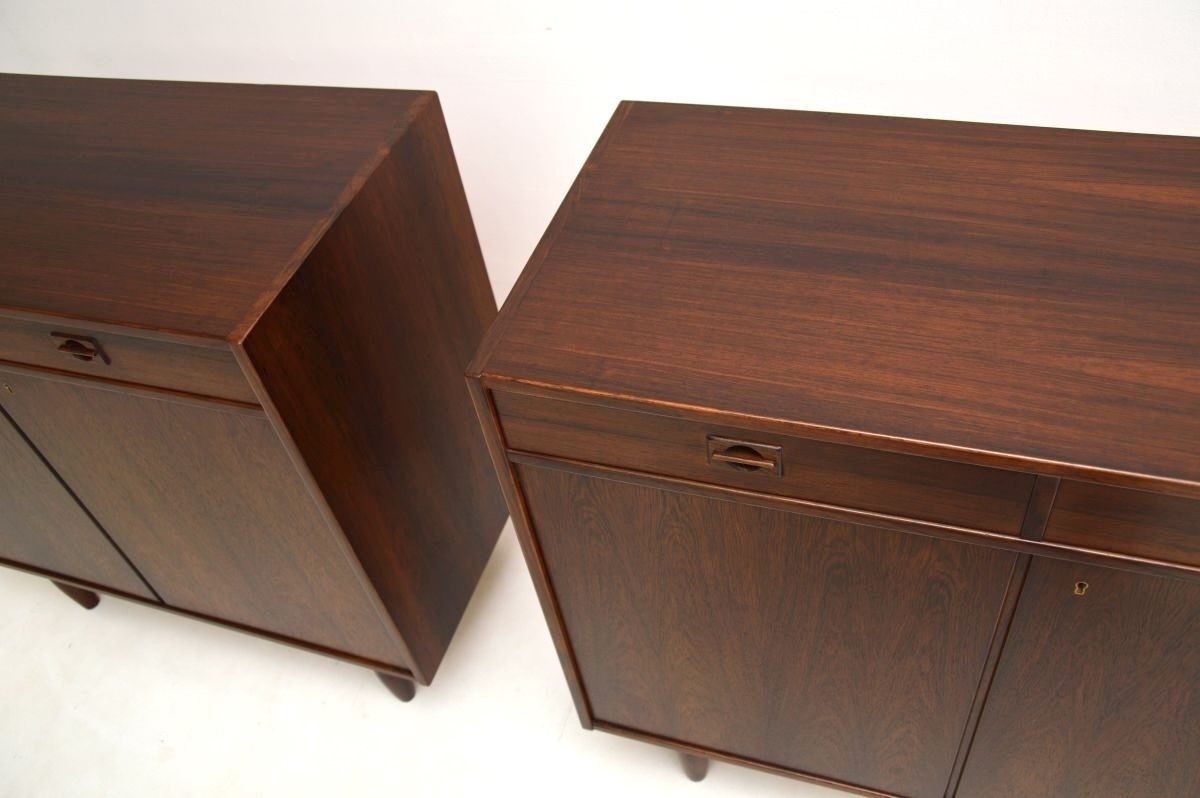 photo for sale Pair Of Danish Vintage Rosewood Cabinets