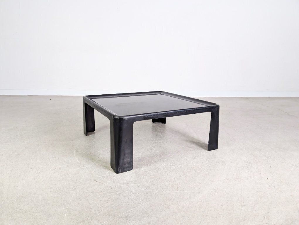 Original Midcentury Coffee Table C&B Italia Mario Bellini Design Black photo Furniture