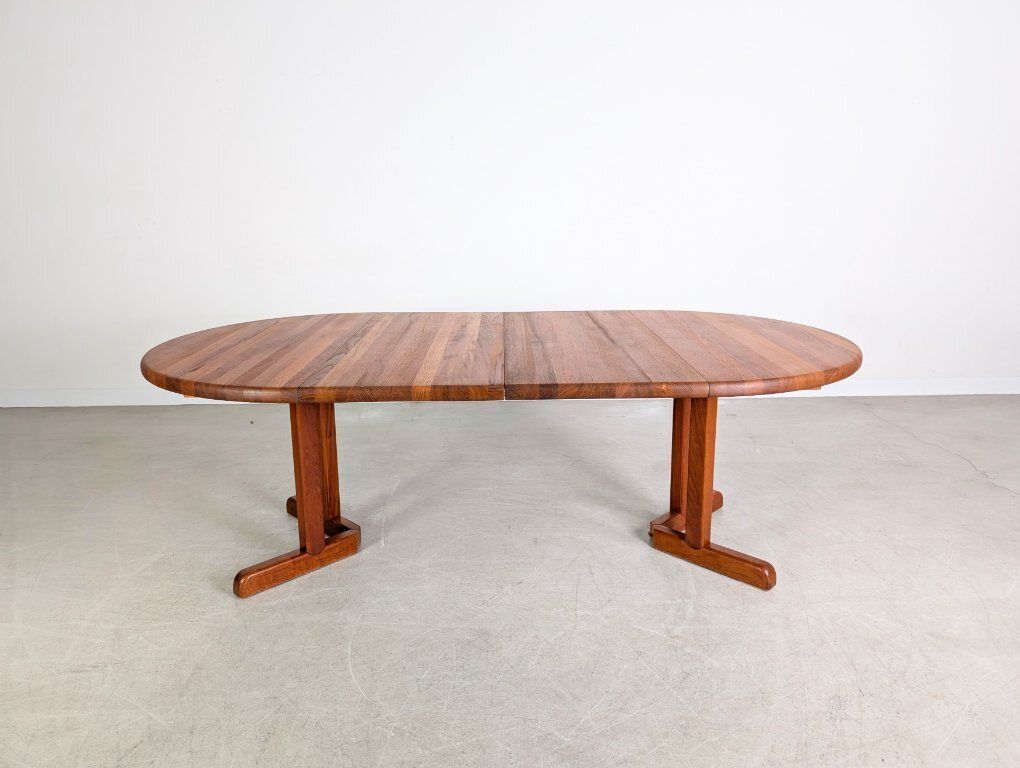 photo furniture Original Midcentury Dining Table Rosengaarden Teak 1960 Extendable