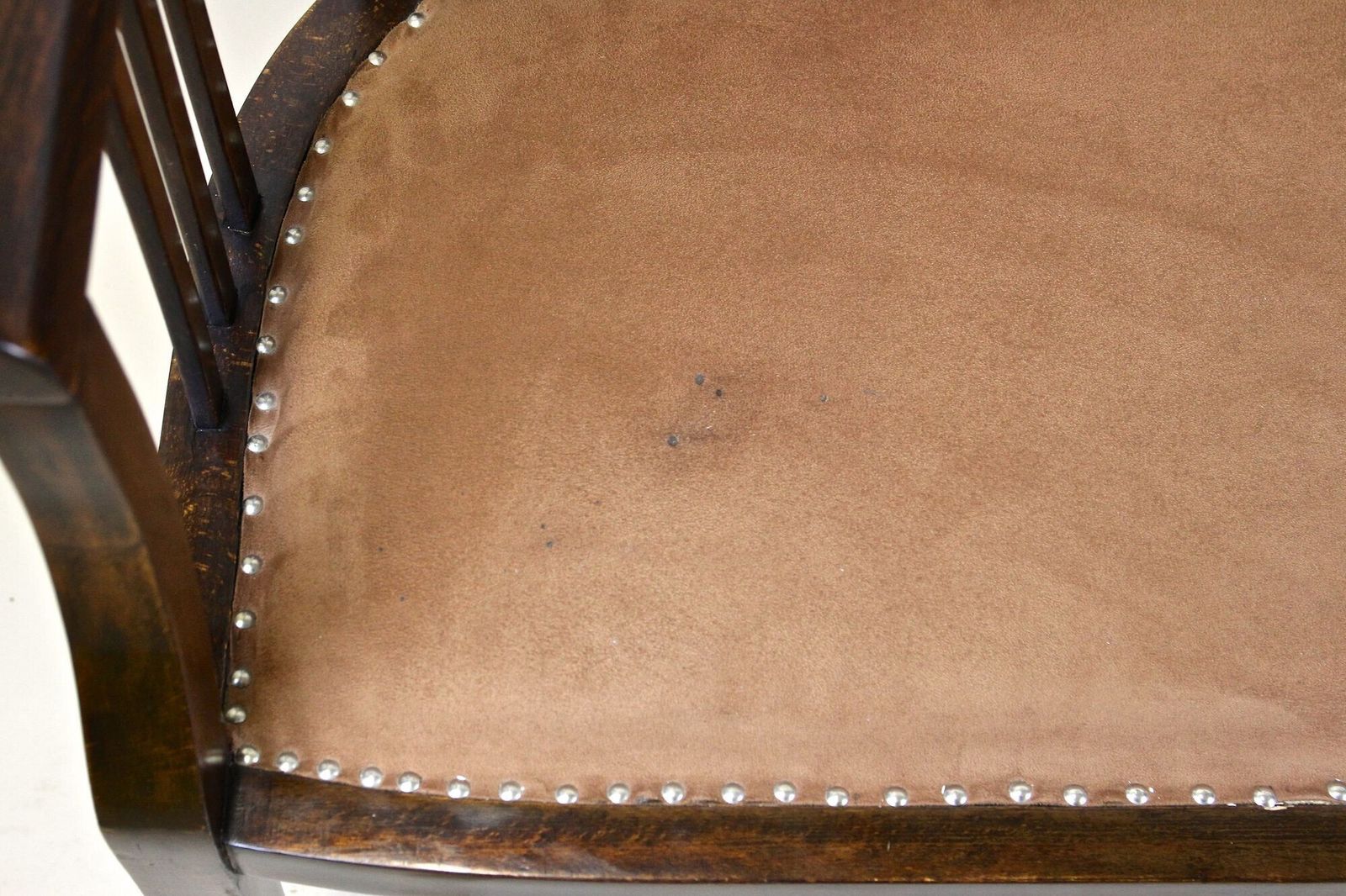 20th Century Art Nouveau Bench   Bentwood, Newly Upholstered, Austria Circa 1910 photo vinterior