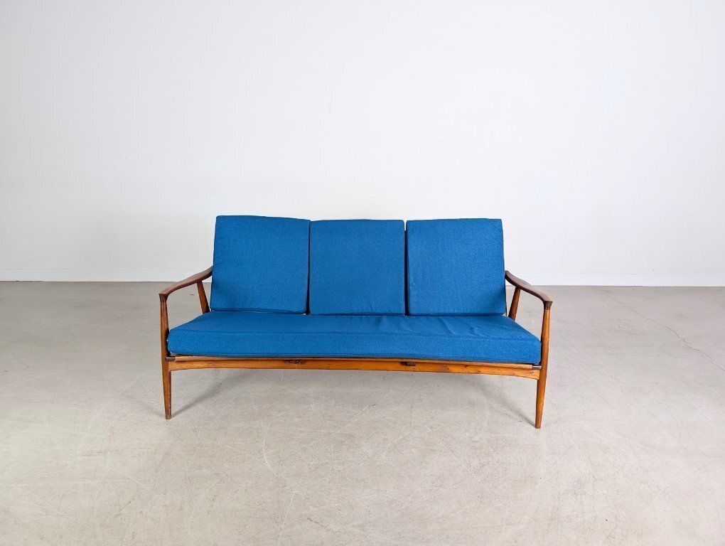 Original Midcentury Sofa Teak Vintage Danish Design 1960 Mcm photo furniture