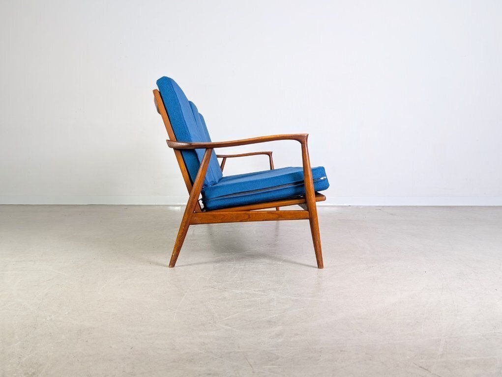 Original Midcentury Sofa Teak Vintage Danish Design 1960 Mcm photo vintage