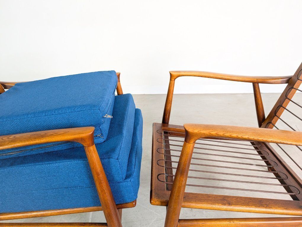 photo for sale 2x Original Midcentury Armchairs Teak Vintage Easy Chair