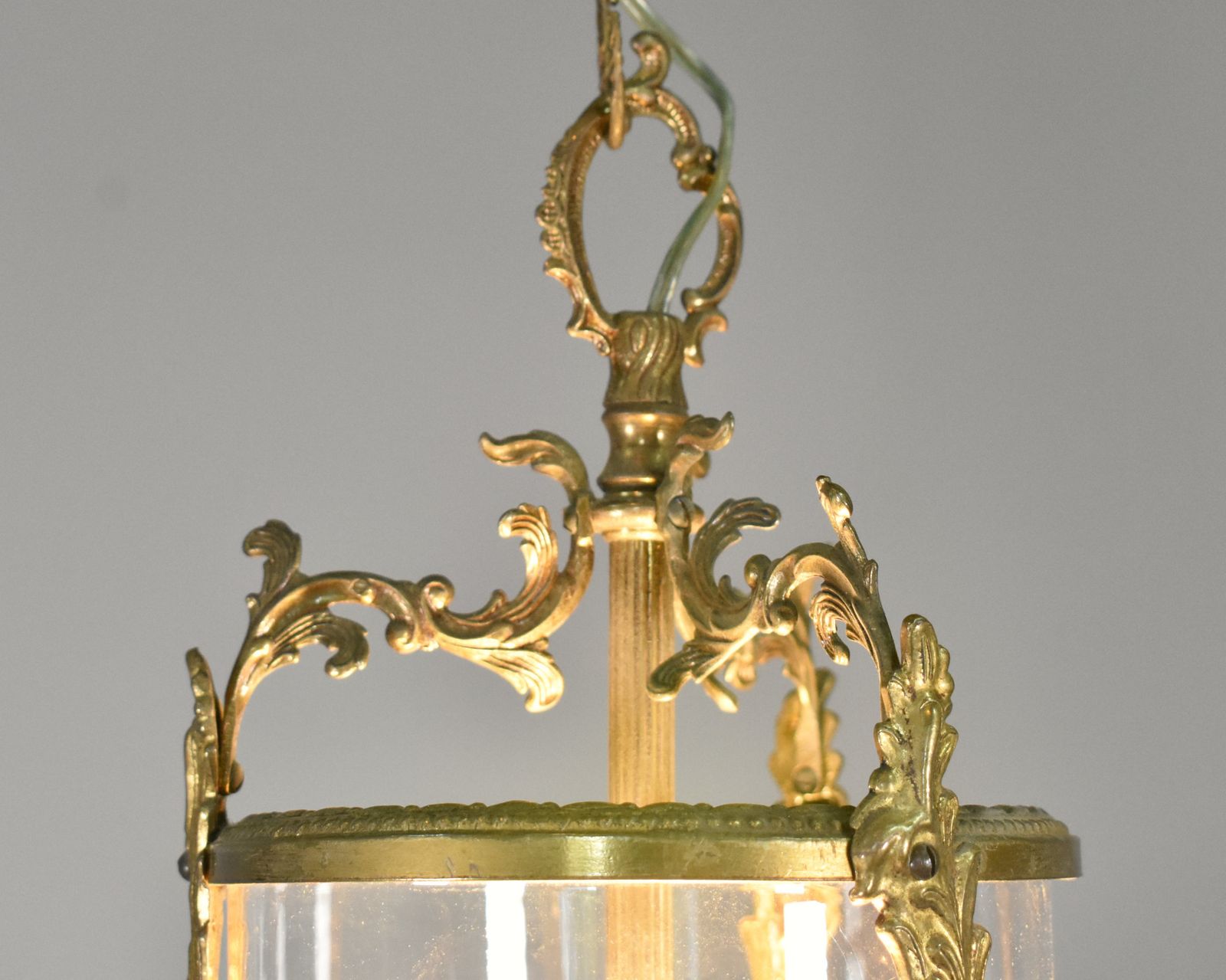 French Antique Cut Glass Hall Lantern Louis XVI Style photo buy