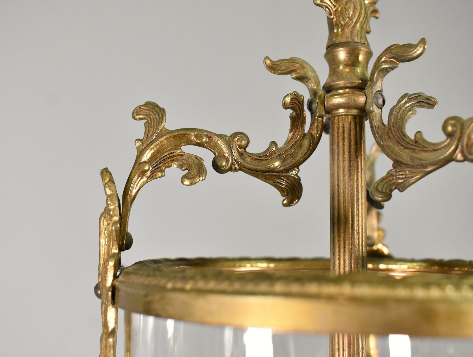 photo furniture French Antique Cut Glass Hall Lantern Louis XVI Style