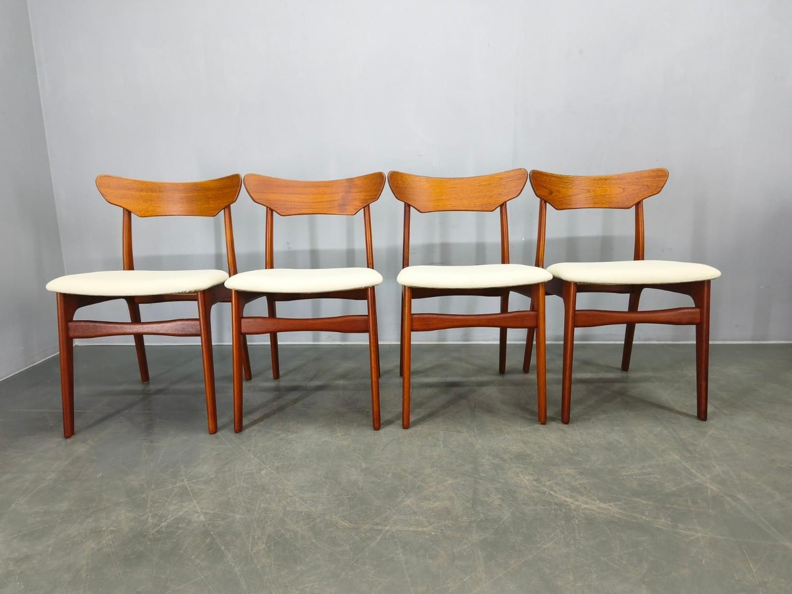 Set Of 4 Danish Teak Dining Chairs By Schionning & Elgaard, 1960s photo Furniture