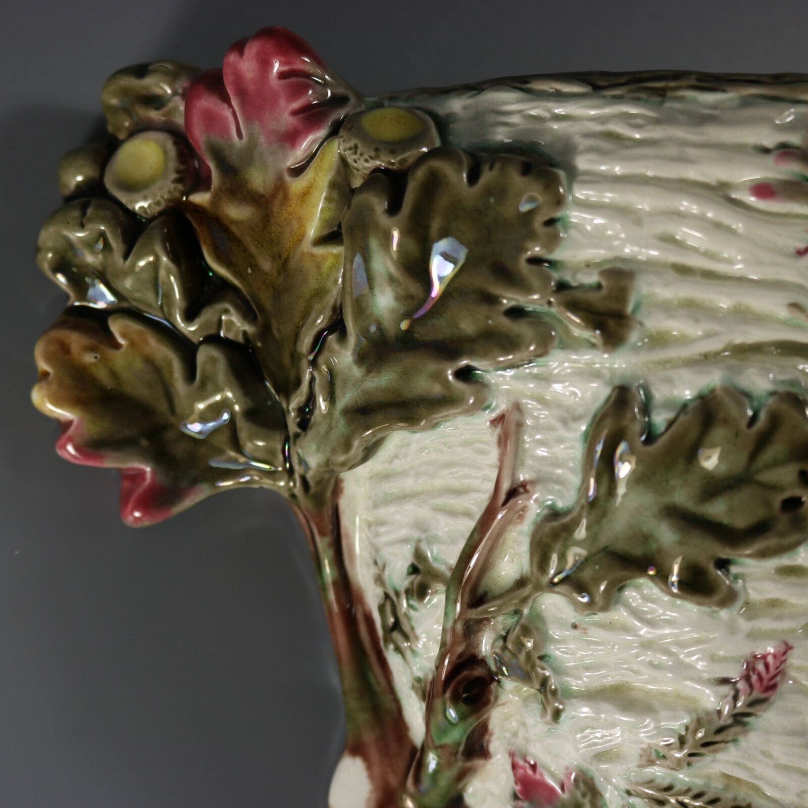 Wedgwood Majolica Bird On Nest Wall Pocket photo buy