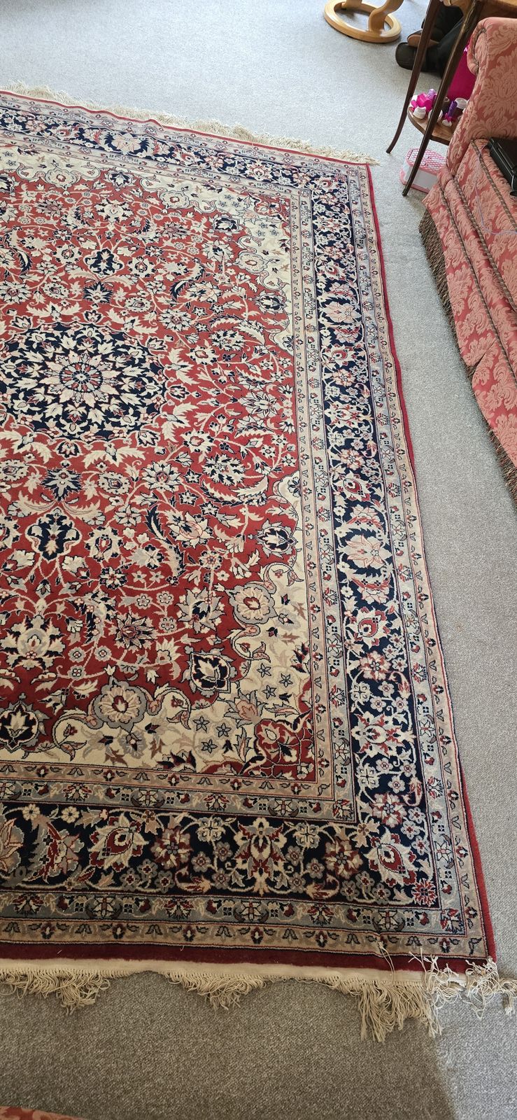Large Woolen Carpet, 1920s, Vintage photo buy
