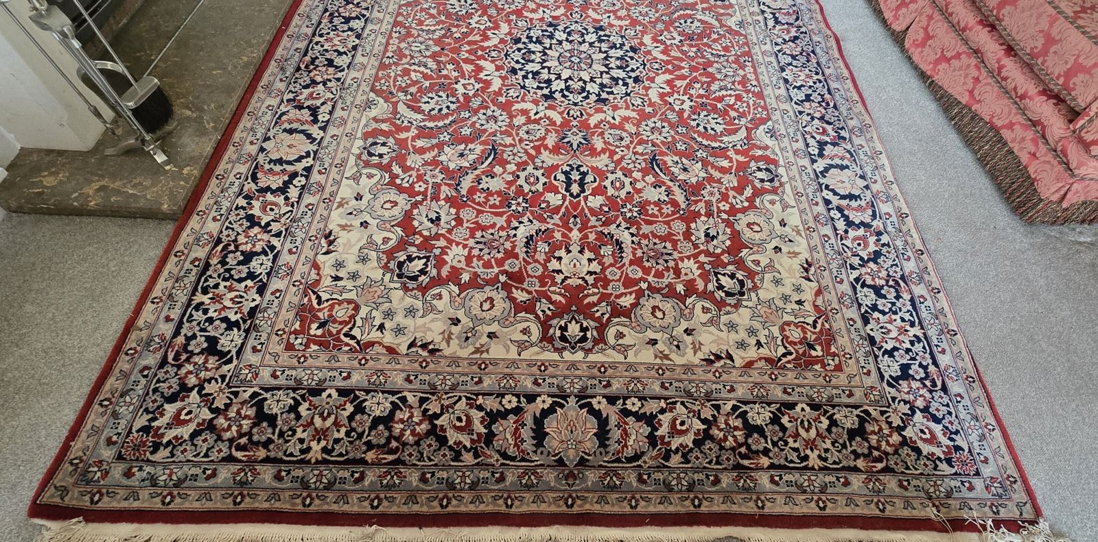 photo for sale Large Woolen Carpet, 1920s, Vintage