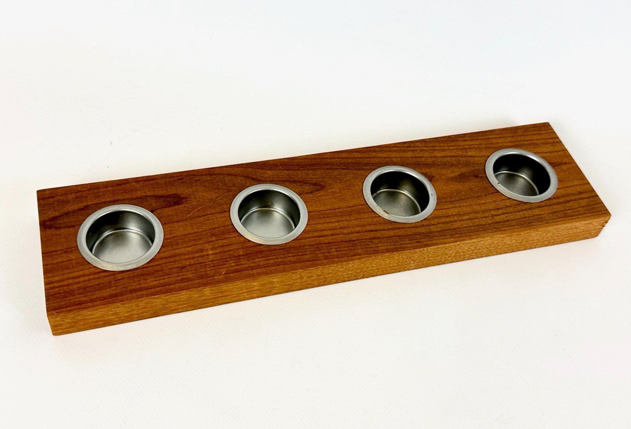 Mid Century Modern Teak Candleholder By Esko Saarinen, 1960s photo for sale