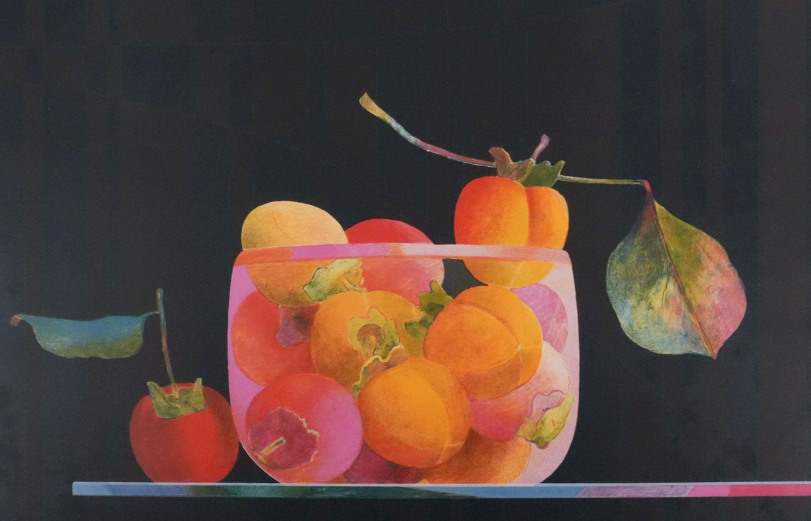 Pierre Garcia Fons Orange Fruits   Original Lithograph, Signed photo Art